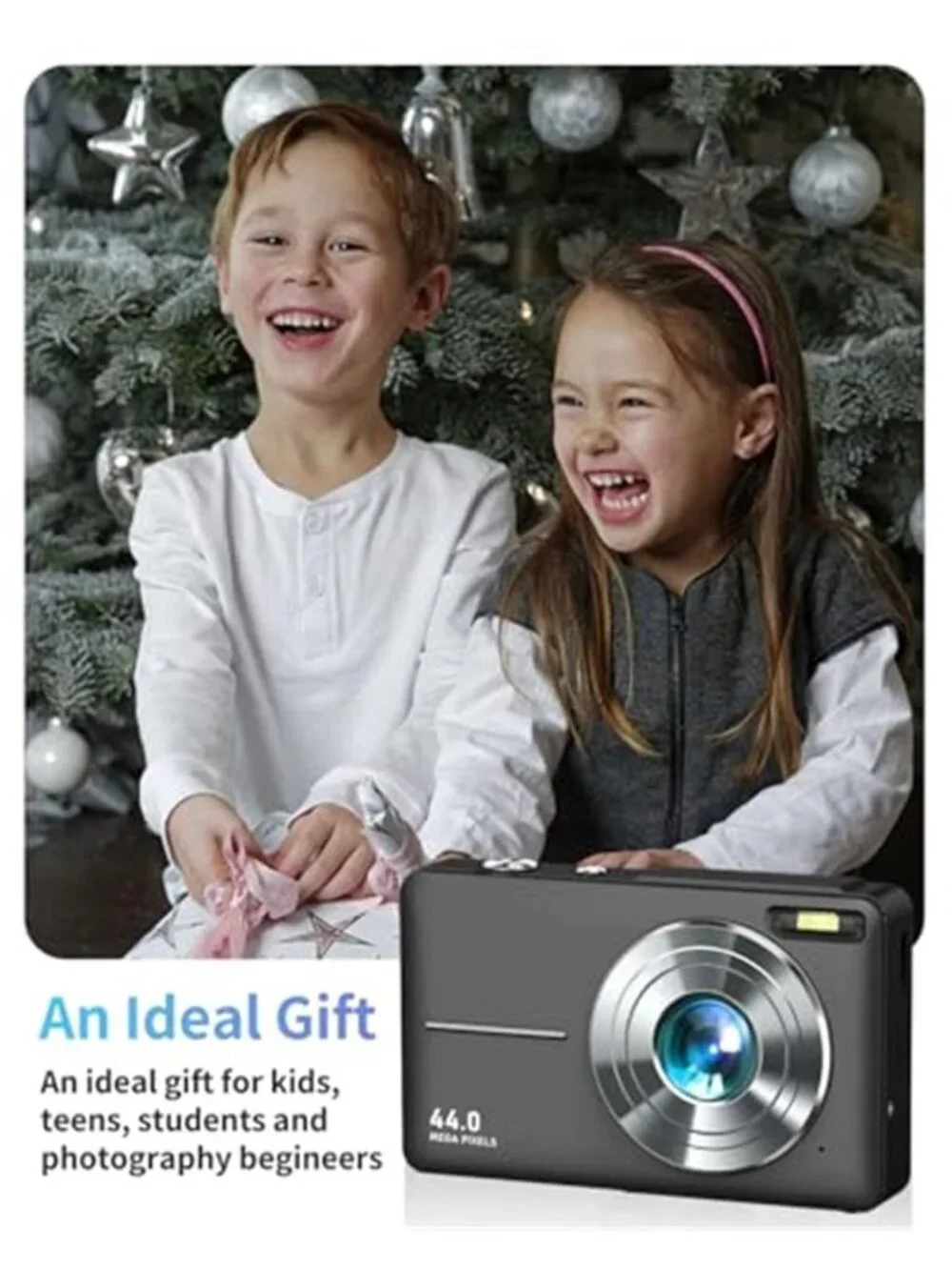 Digital Camera FHD 1080P Point and Shoot Camera with 16X Zoom Anti Shake 32GB